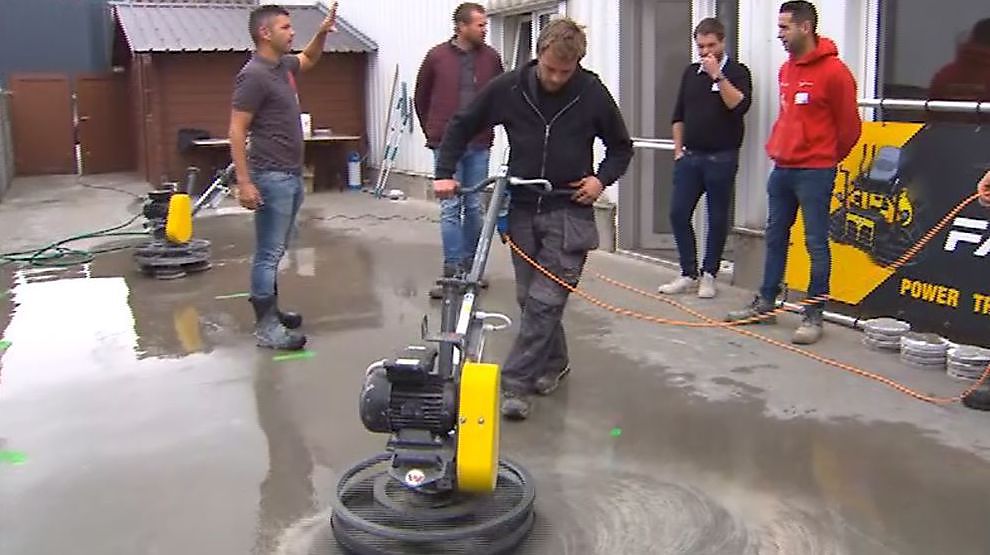 Hoe wordt beton gepolijst?
