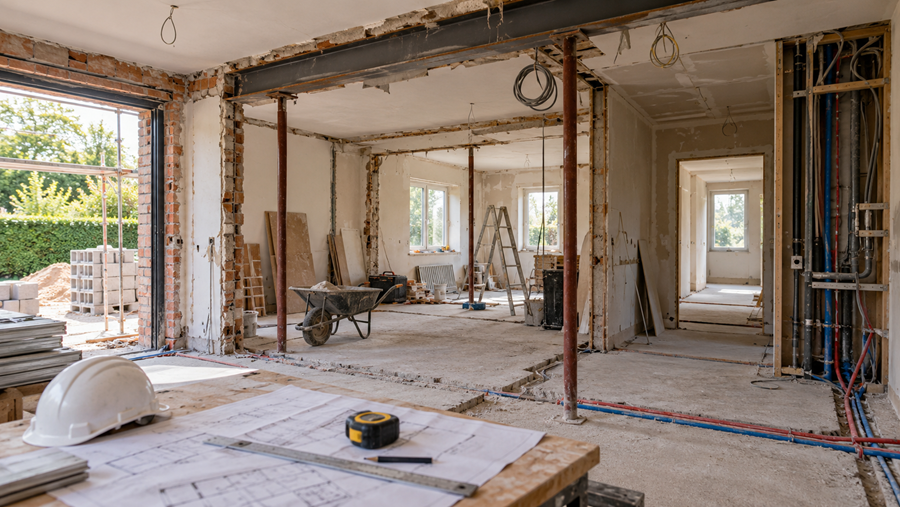 Totaalrenovatie met geïntegreerde garage toont alle technieken