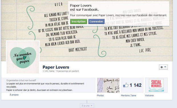 Campagne 'Ode aan papier' - een initiatief van Paper Chain Forum