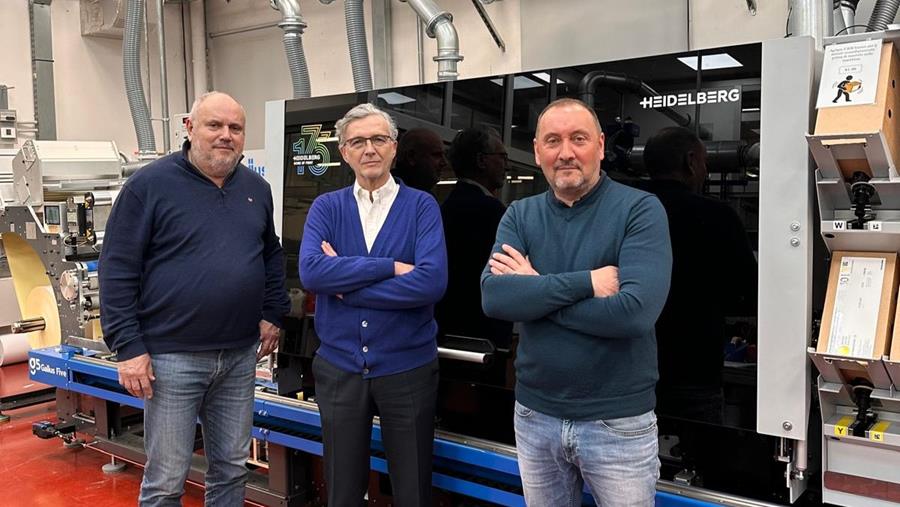 Primeur voor Italiaanse etikettenproducent: eerste installatie Gallus Five wereldwijd