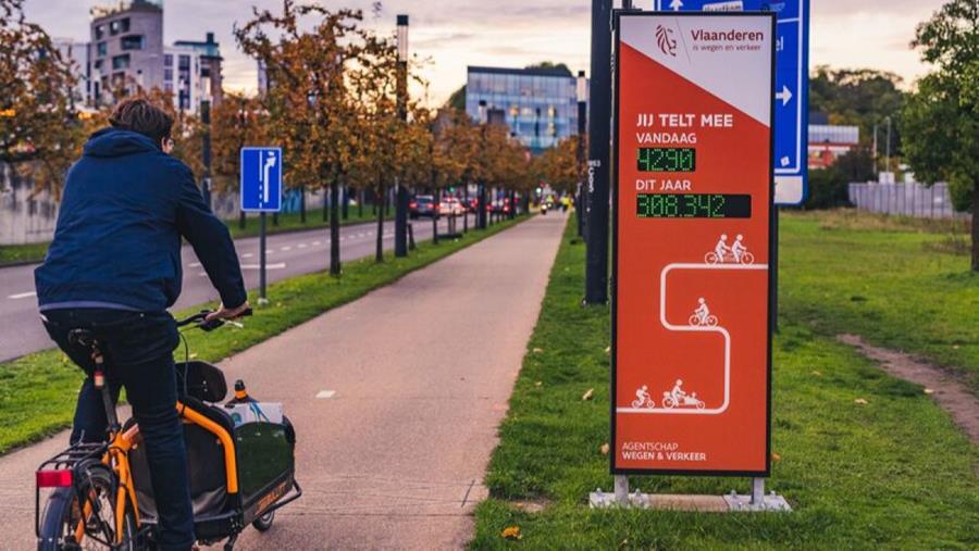 Fietsverkeer stijgt met 11% op Vlaamse gewestwegen